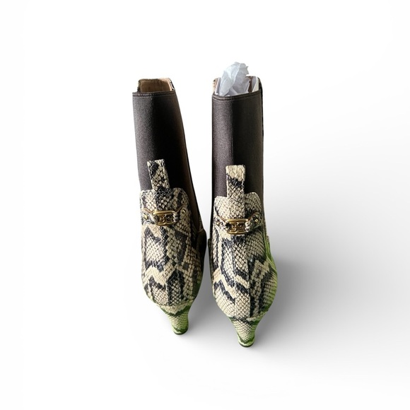 Sam Edelman Margo Grey Snake Print Chelsea Boots NIB Sz 7.5 - Picture 9 of 11